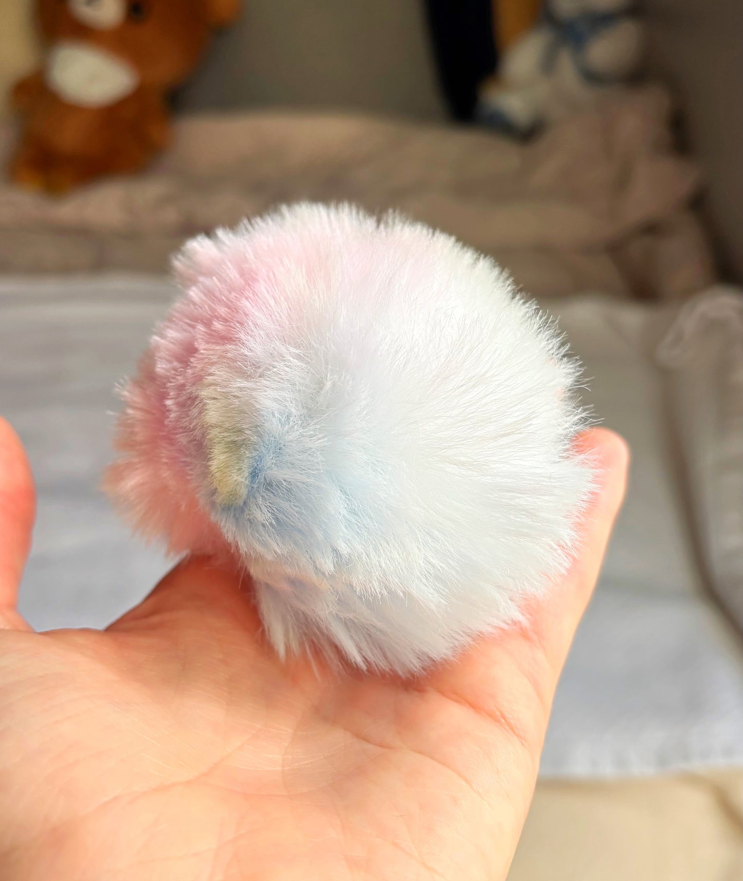 Faux Fur Pastel Pom 5"