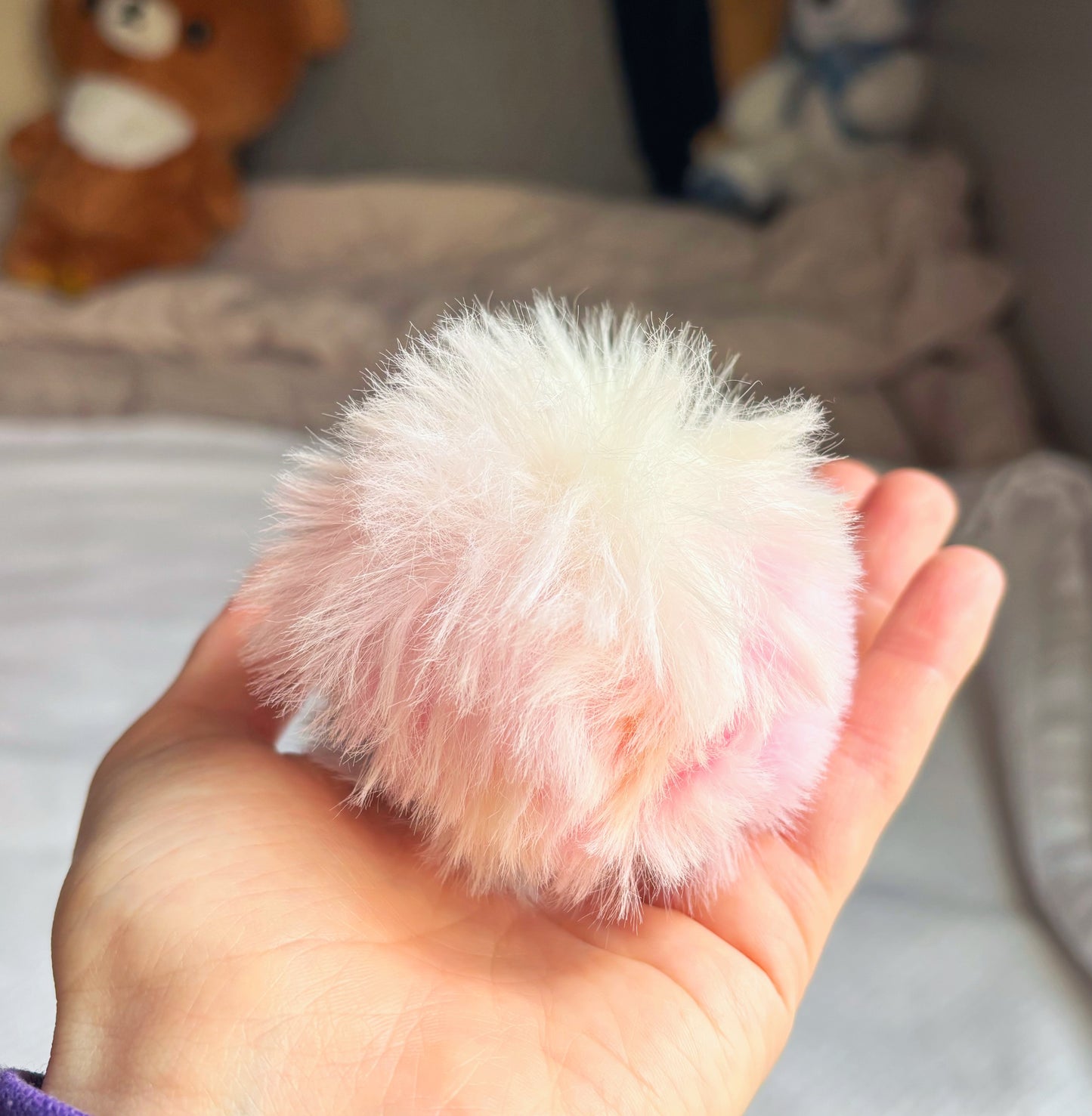 Faux Fur Pastel Pom 5"