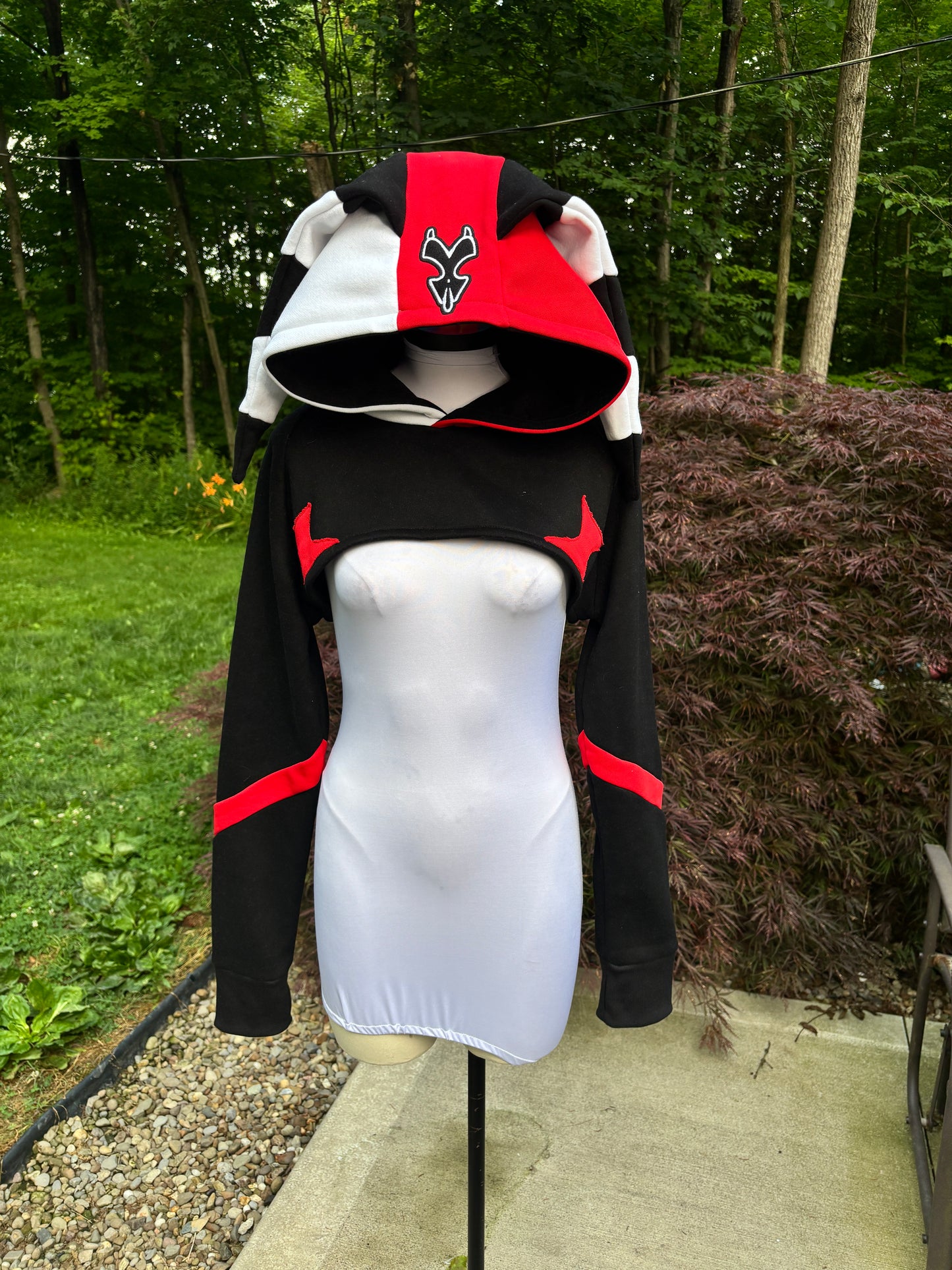 red and black blitzo hoodie blitz fan art