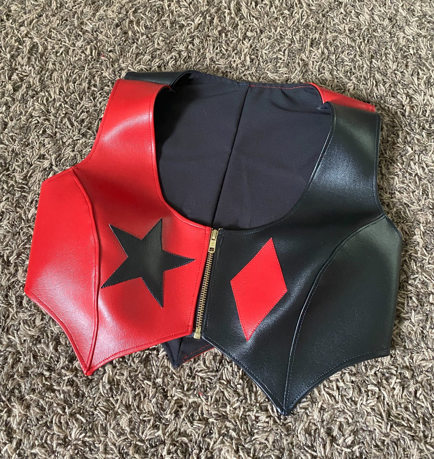 Harley Quinn Top - Custom Made