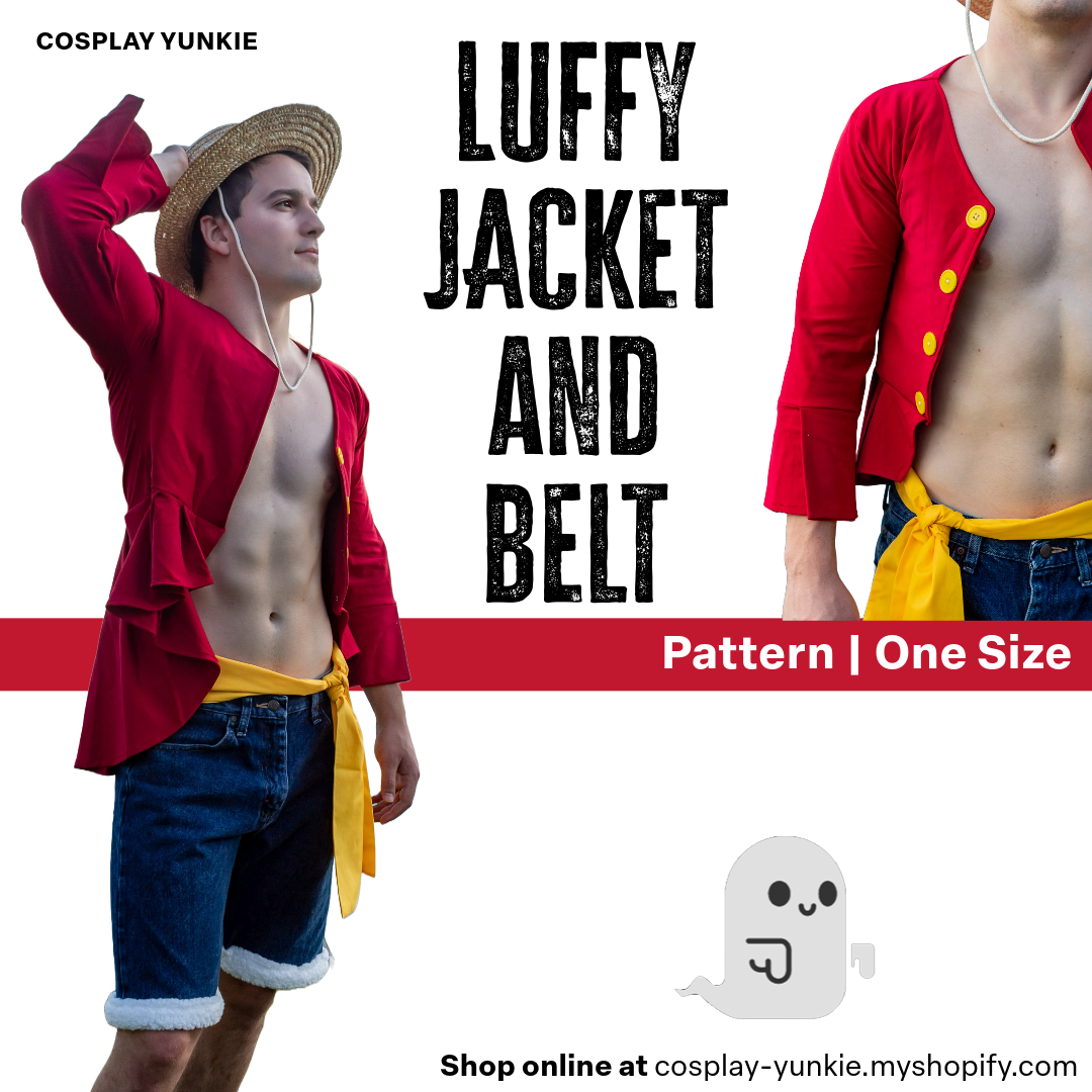 Luffy New World Jacket Pattern Cosplay Costume