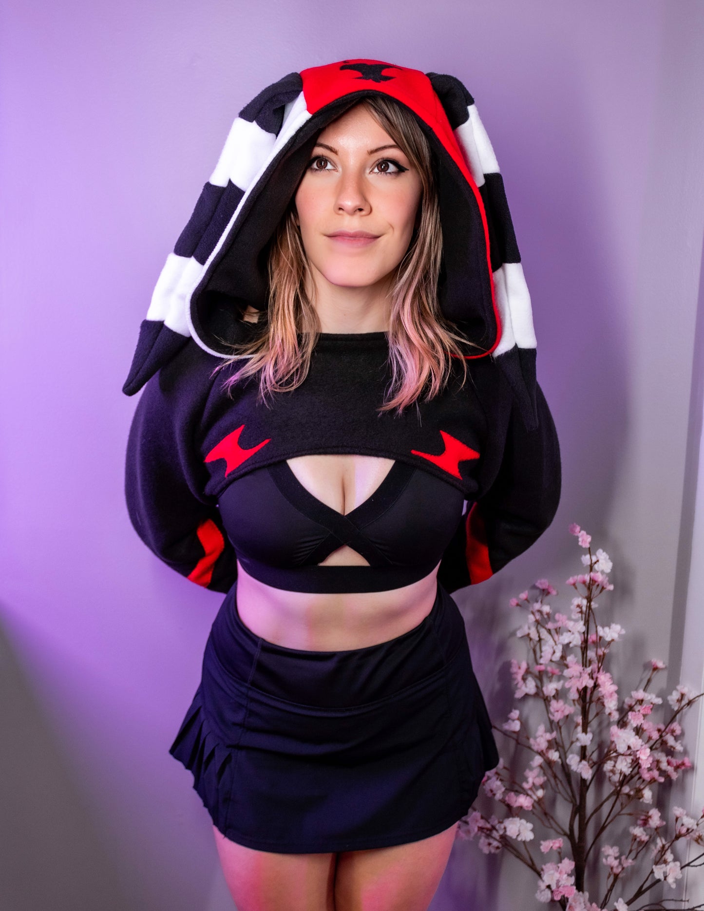 Blitzo Cosplay Shrug Cropped Hoodie Custom Made