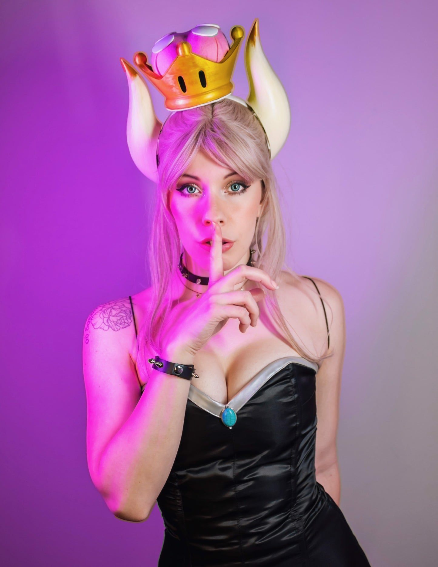 Bowsette Crown & Horns Headpiece Cosplay Custom Made
