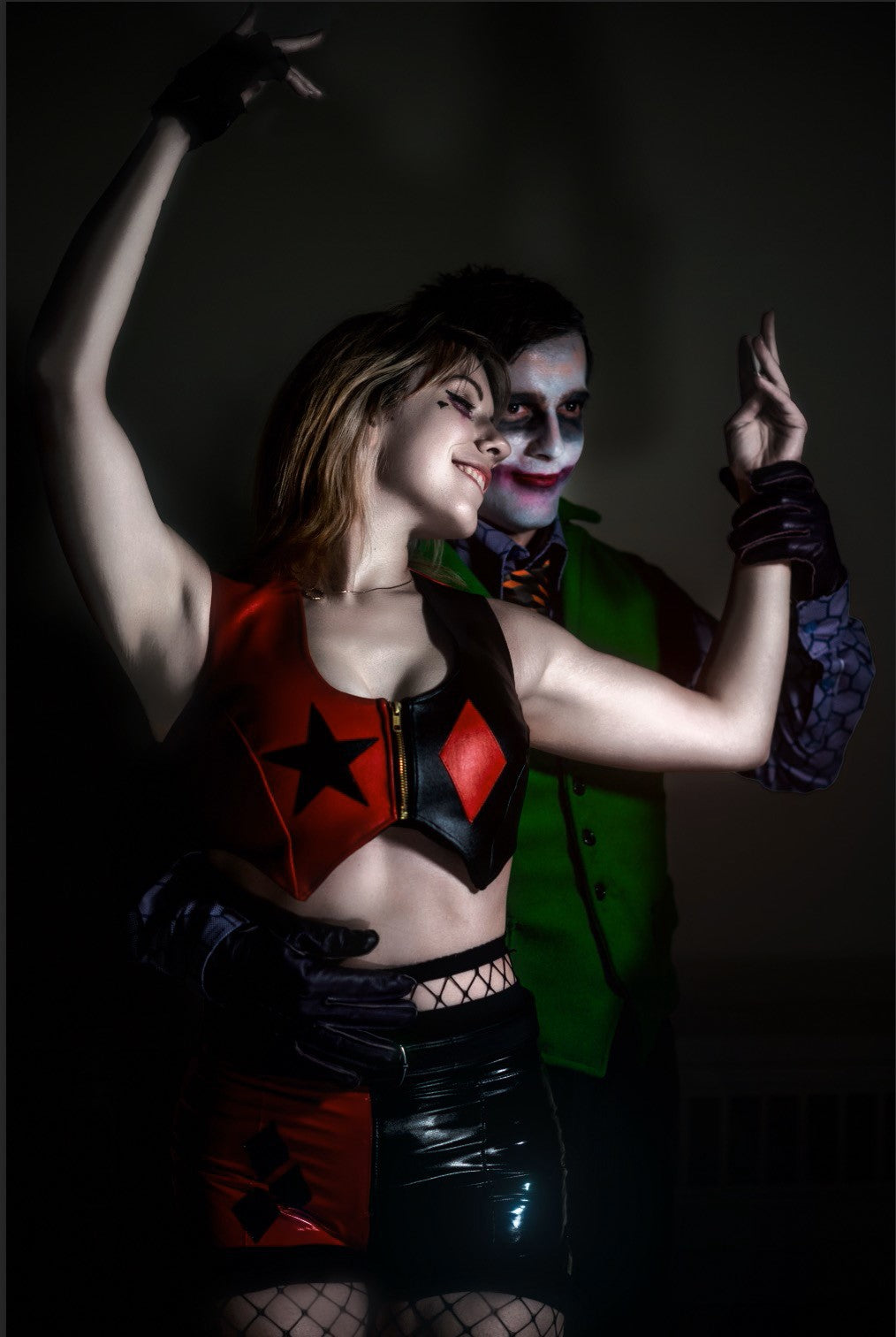 Harley Quinn Top - Custom Made