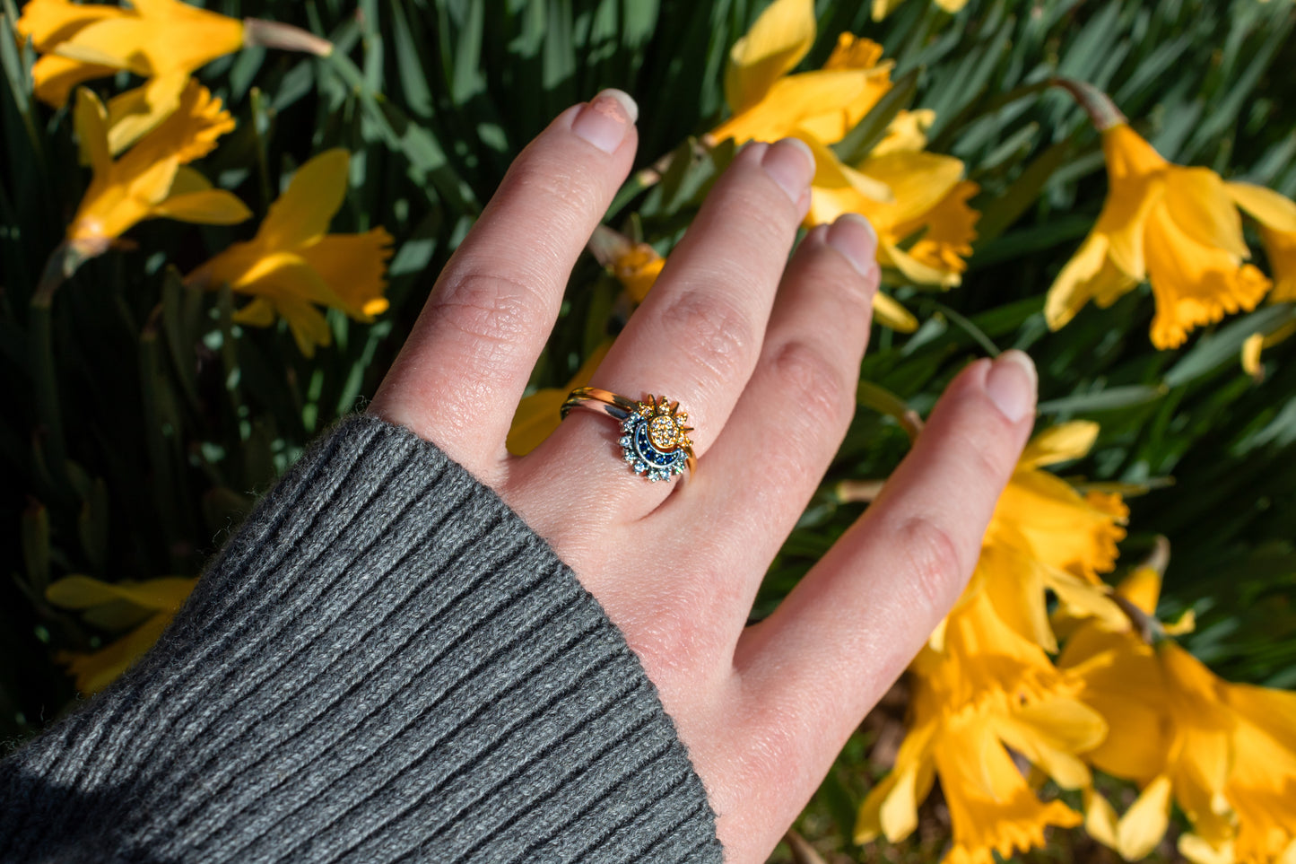 Sun/Moon Midnights Ring