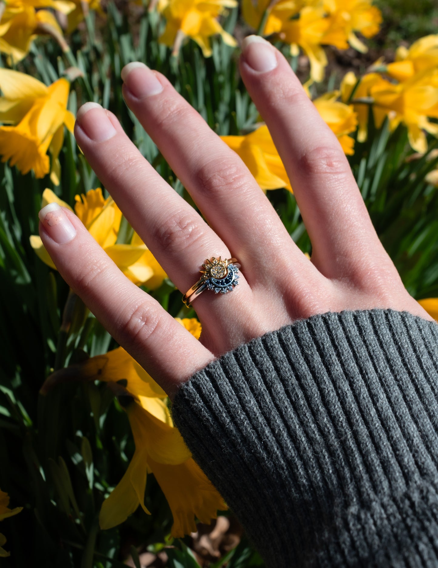 Sun/Moon Midnights Ring
