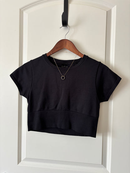 Black Cropped Tee