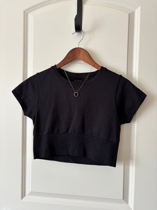 Black Cropped Tee