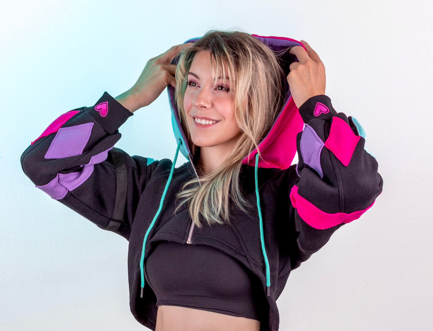 Pre-Order Fizzarolli Shrug Black/Pink