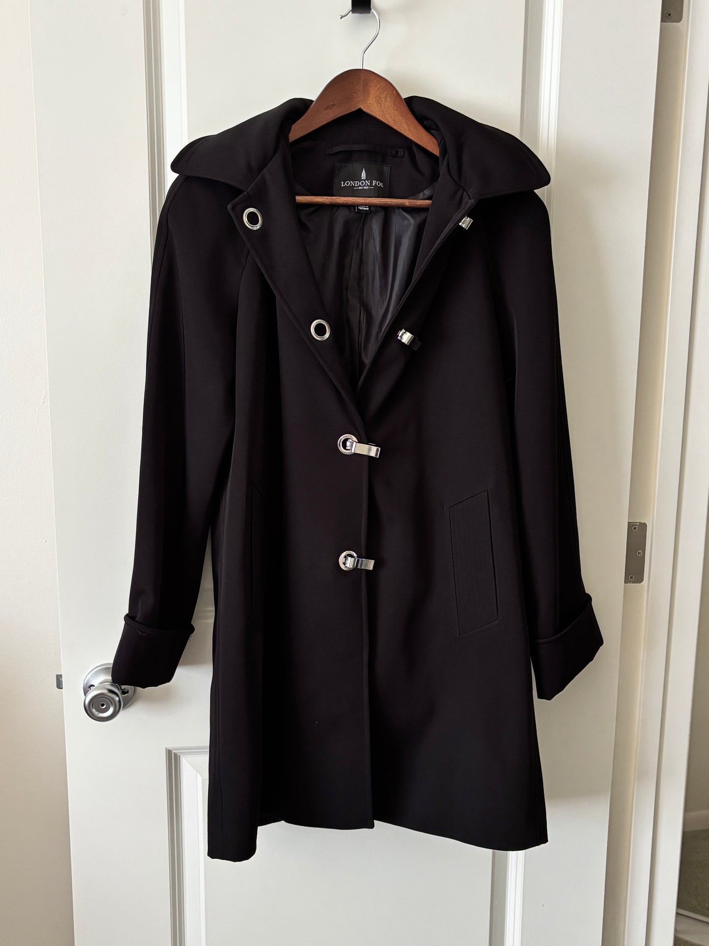 London Fog Trench Coat Black