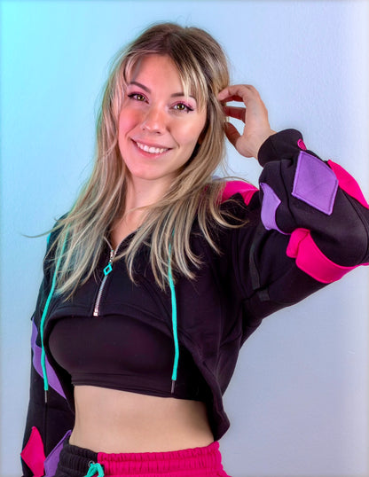 Pre-Order Fizzarolli Shrug Black/Pink