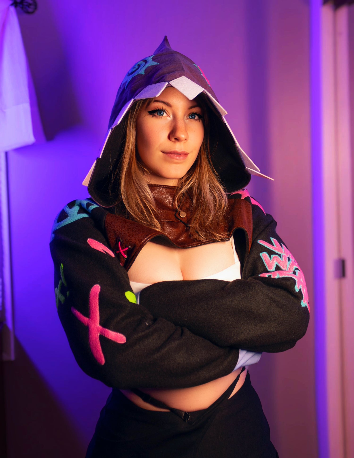 jinx from arcane league of legends cosplay