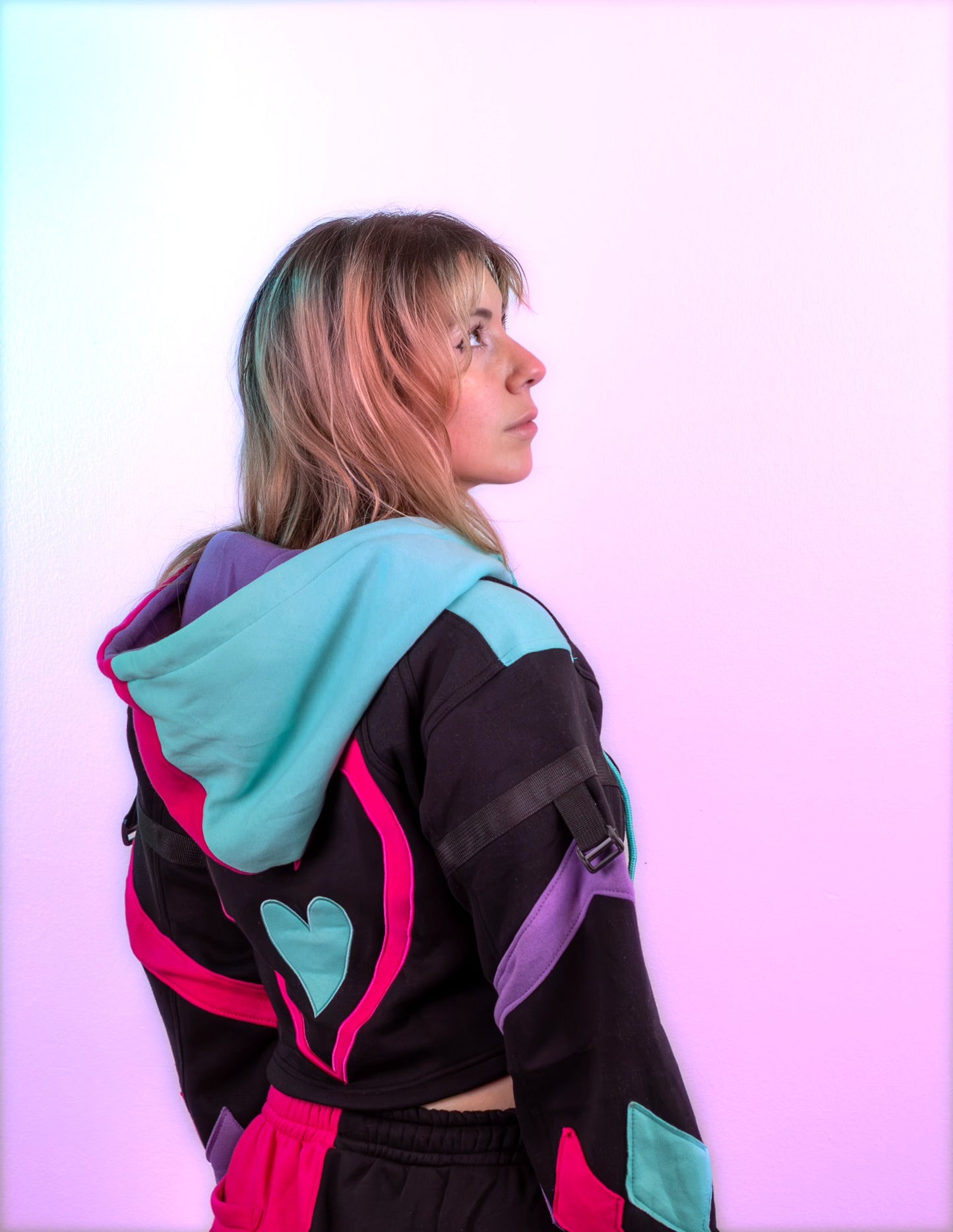 Pre-Order Fizzarolli Shrug Black/Pink
