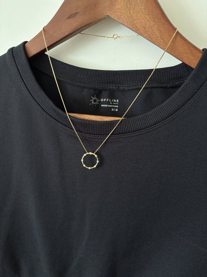 Black Cropped Tee