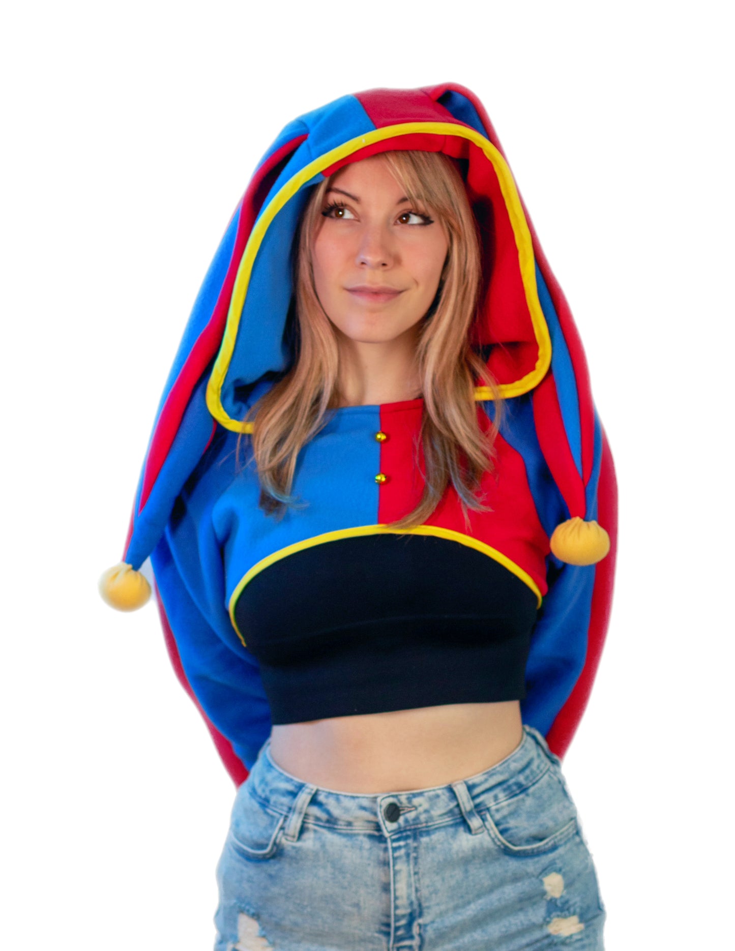 Pomni Cosplay Shrug
