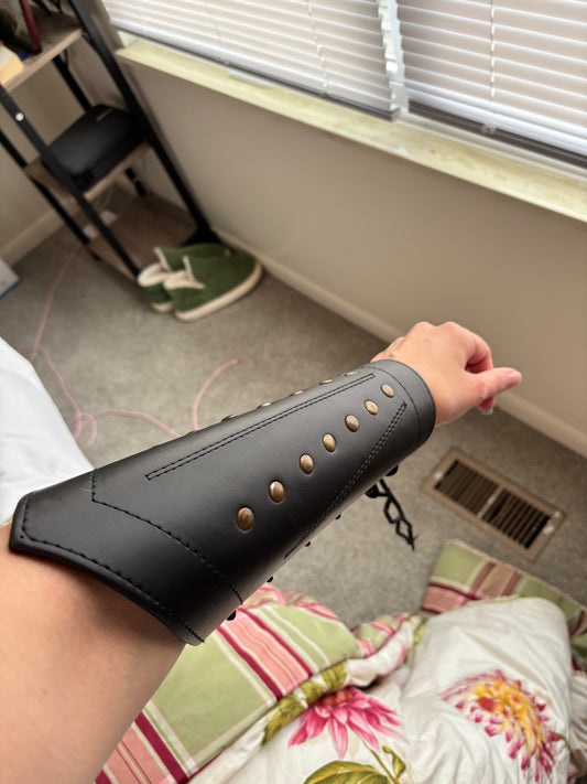Pleather Bracers Armor
