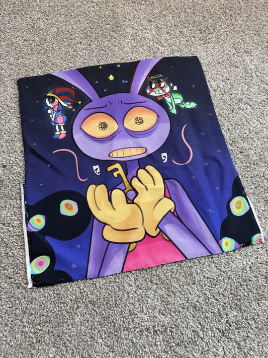 Fabric Art Print Jax Ribbit Pomni