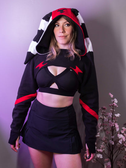 Blitzo Blitz Cosplay Shrug Cropped Hoodie